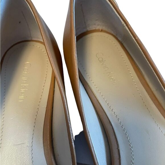 Calvin Klein Harmonia Tan Ballet Flat 7.5 - Picture 4 of 7
